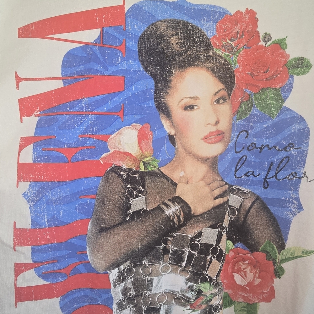 Selena Graphic T-Shirt with Red and Blue Design